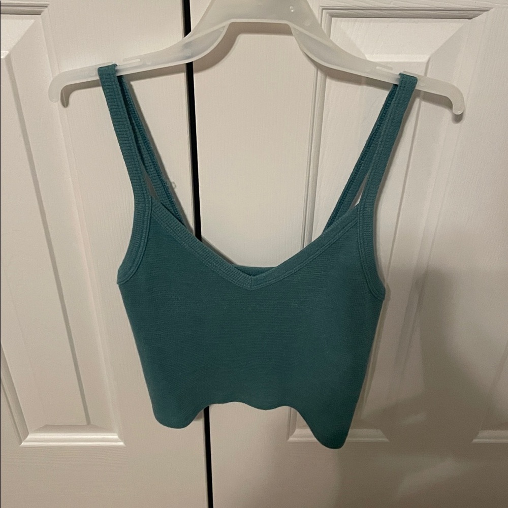American Eagle Women's Teal Tank Top Extra Small (Like New)